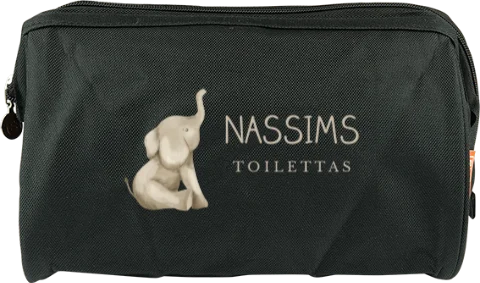 Avontuurlijke toilettas met naam en olifantje