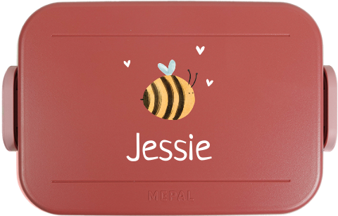 Lieve Mepal lunchbox To Go met bijtje en naam
