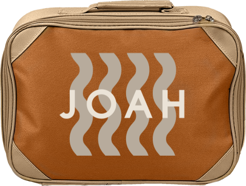 Koffertje met naam en strepen