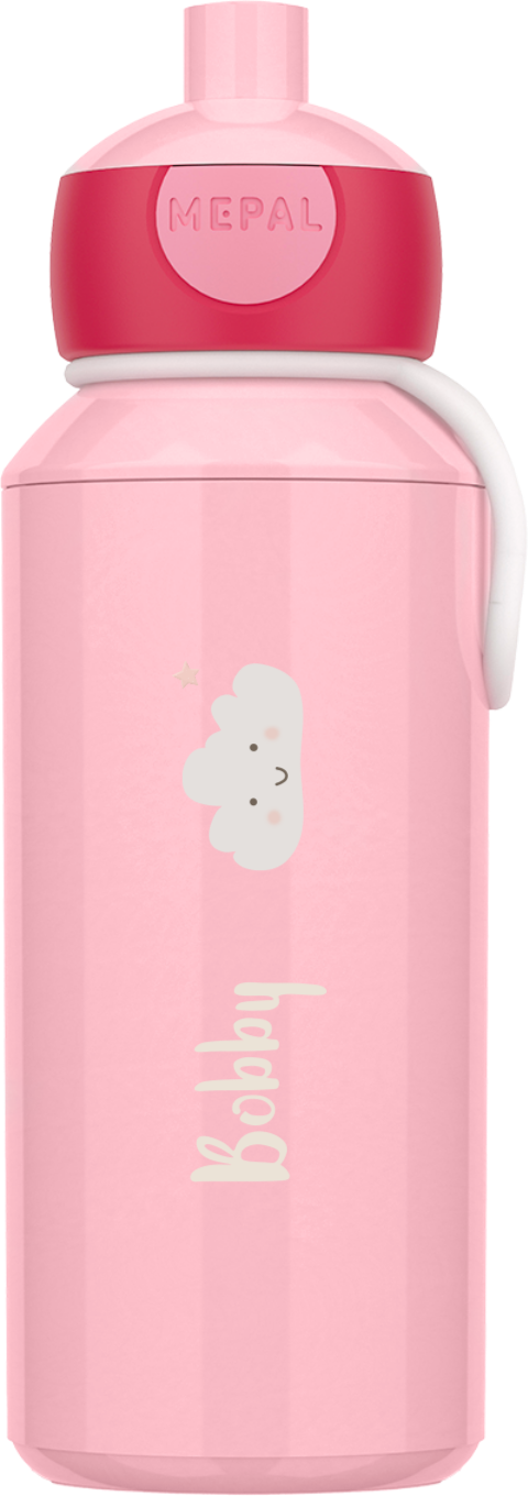 Mepal Campus pop-up drinkbeker met gezichtwolkje en naam