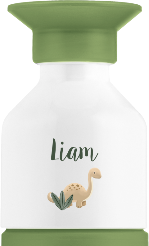 Dopper steel MINI met naam en dino