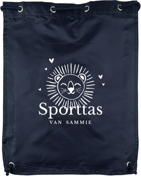 Gymtas met leeuwtje en naam