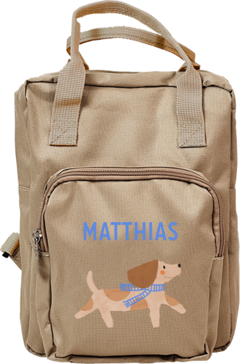 Lieve rugzak classic met naam en teckeltje