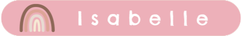 Naamstickers klein met regenboog - 20 per vel