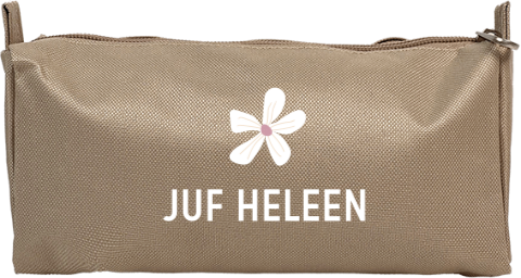 Etui met bloemetje voor Juf