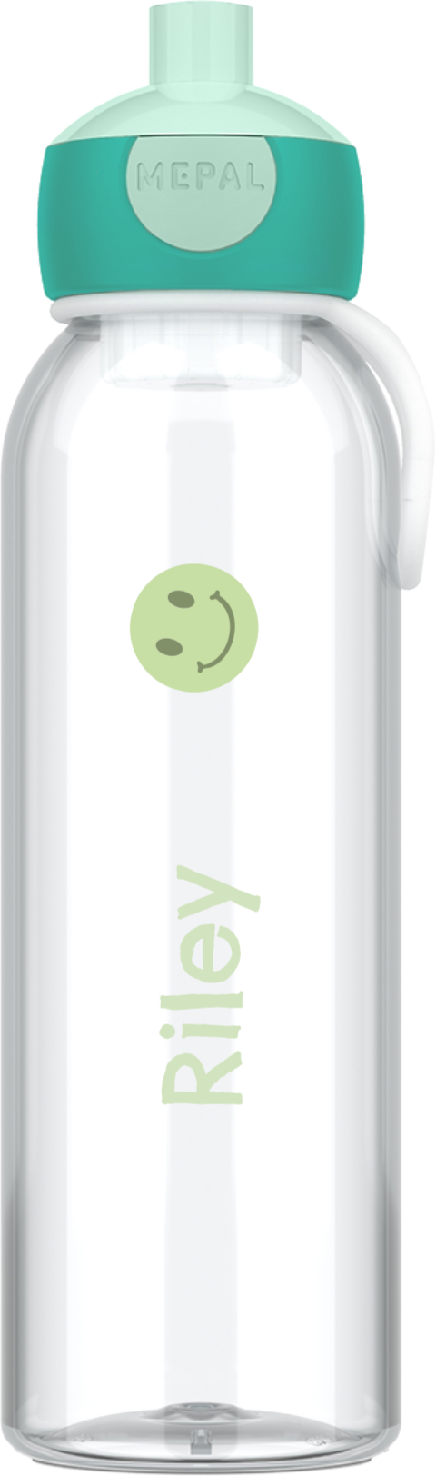 Mepal waterfles Campus met groene smiley en naam