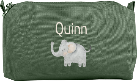 Etui met naam en olifant