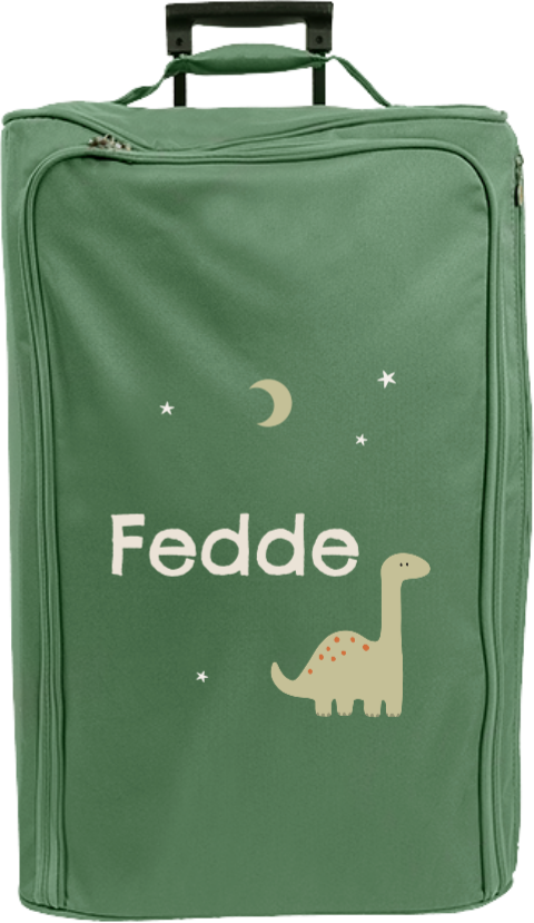 Reistrolley XL met naam en dino 