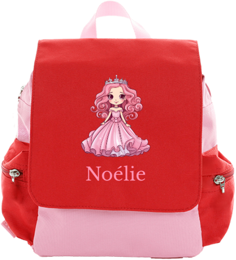 Rugzak Adventure met prinses en naam