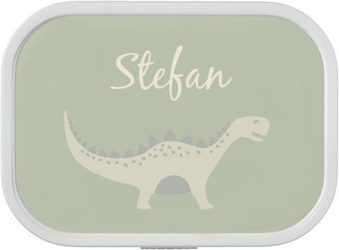 Mepal broodtrommel Campus met naam en dino