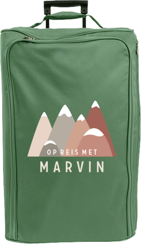 Reistrolley XL met naam en berglandschap