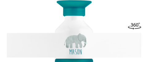 Dopper drinkfles met een olifant en naam