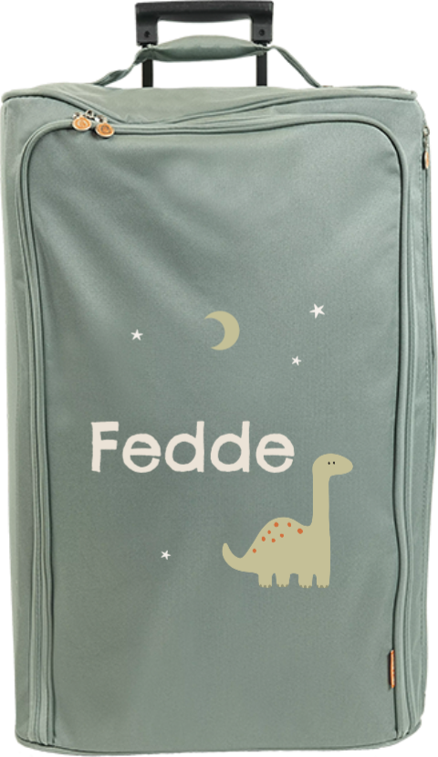 Reistrolley XL met naam en dino 