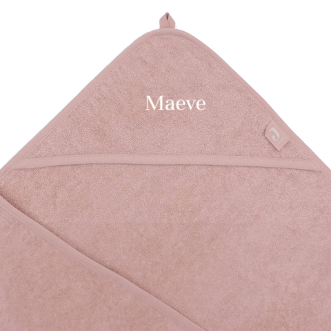 Zachte Jollein badcape geborduurde naam