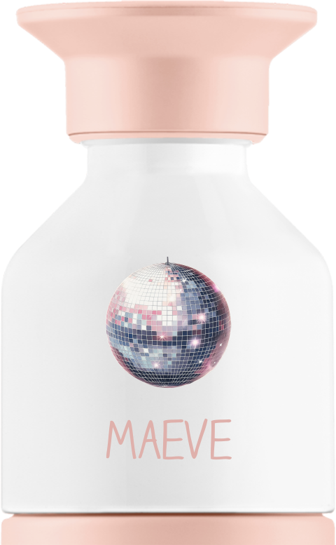 Hippe Dopper Thermosfles met discobal en naam