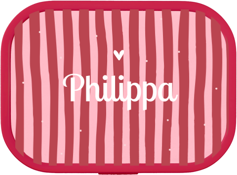 Mepal lunchbox Campus met strepen en naam