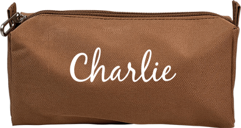 Minimalistische etui met naam