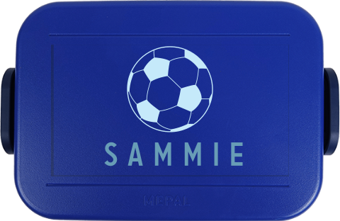 Mepal broodtrommel To Go met naam en voetbal