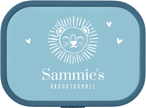 Mepal lunchbox Campus met lijntekening leeuw en naam