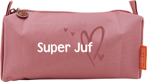 Etui met hartjes voor Juf