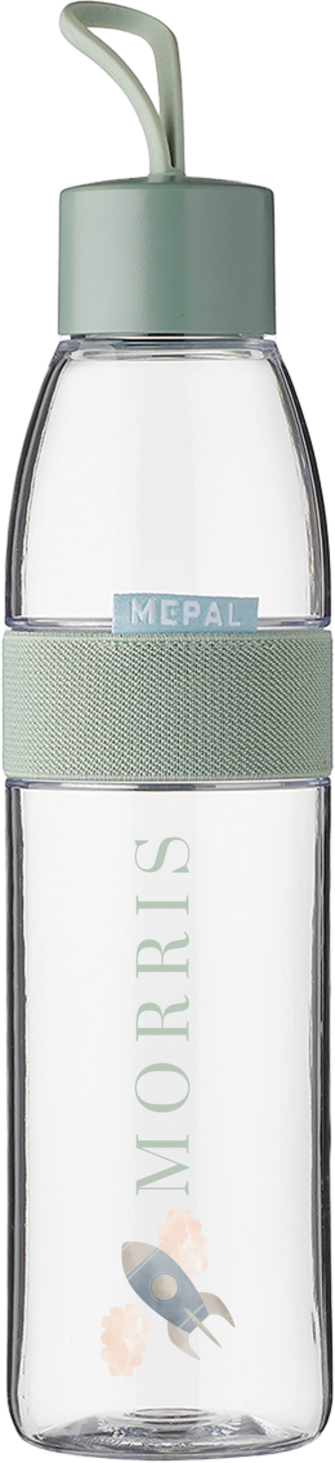 Mepal waterfles Ellipse met naam en raket