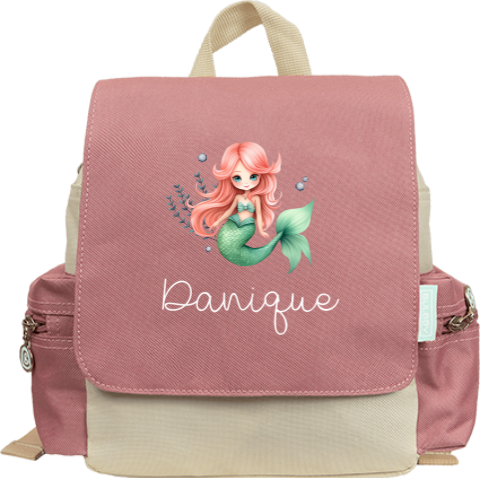 Rugzak Adventure met zeemeermin en naam