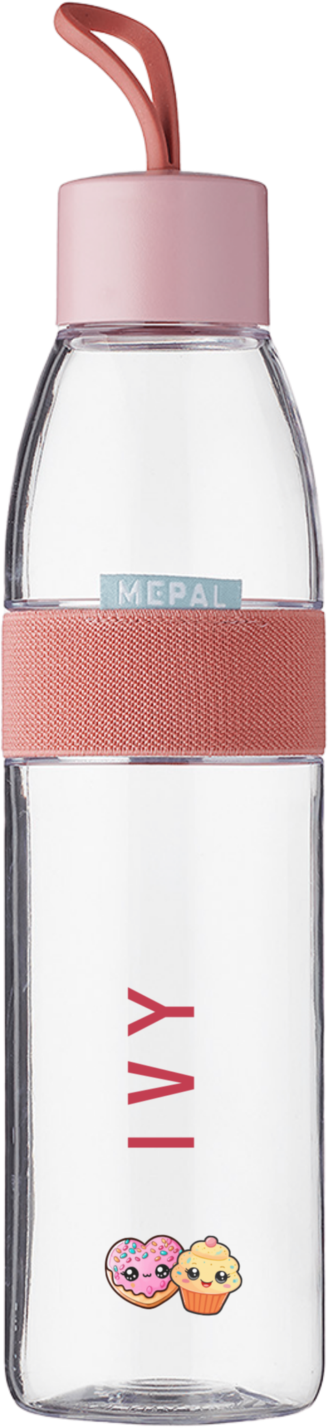 Mepal waterfles Ellipse met Kawai en naam