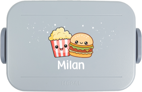 Mepal broodtrommel to go met Kawaii illustraties en naam