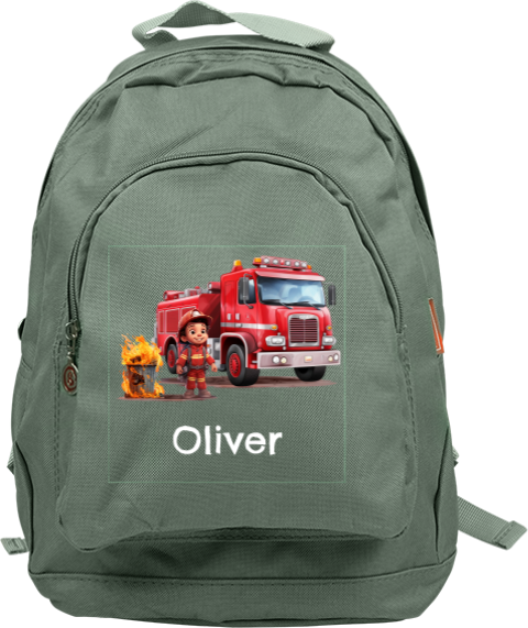 Stoere Junior rugtas met brandweer thema