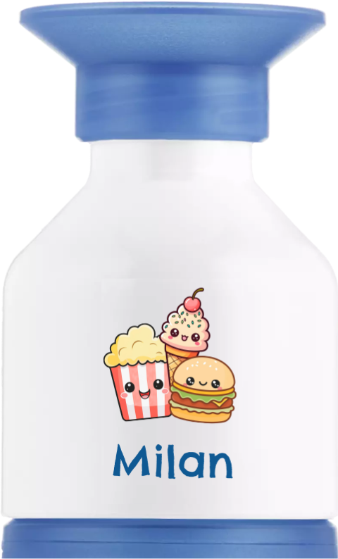 Dopper drinkfles met vrolijke Kawaii illustraties en naam