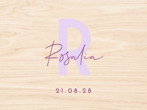 Minimalistische memorybox met initiaal en naam