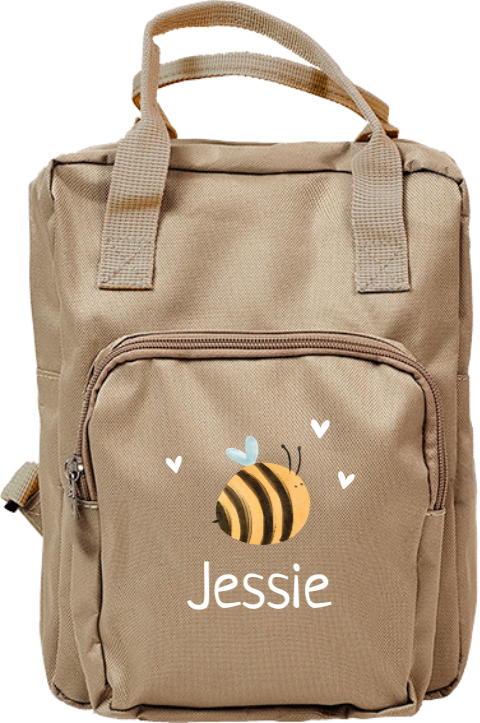 Rugtas Classic met bijtje en naam