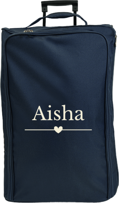 Reistrolley XL met naam en hartje