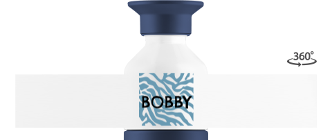 Dopper met naam en stoere print