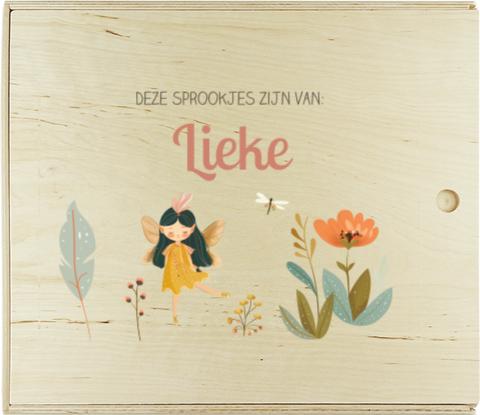 Speelgoedkist met sprookjes thema en naam