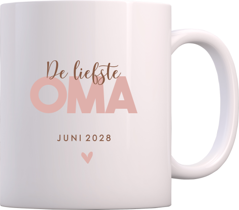 Mok zwangerschapsaankondiging voor oma