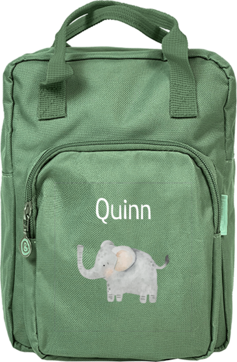 Rugtas Classic met naam en olifant