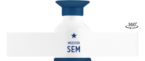 Dopper drinkfles met ster en naam voor Meester