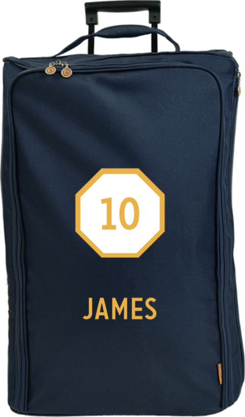 Reistrolley XL met naam en cijfer