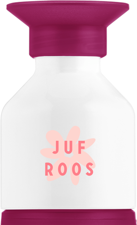Dopper drinkfles met bloemetje en naam Juf