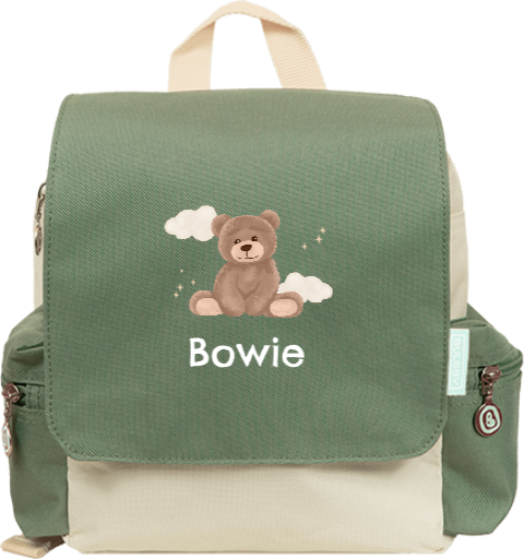 Rugtas Adventure met beertje en naam