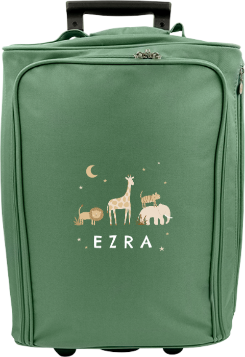 Reistrolley met jungledieren, sterren en maan