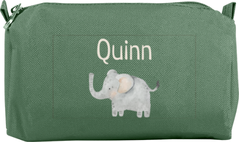 Etui met naam en olifant