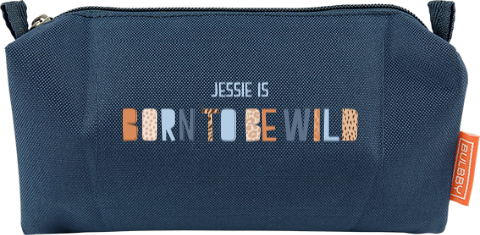 Etui met letters in junglestijl en naam