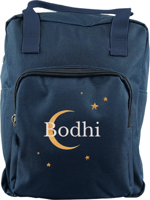 Rugtas Classic met maan en naam