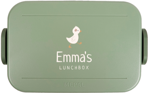 Mepal lunchbox To Go met lief gansje en naam
