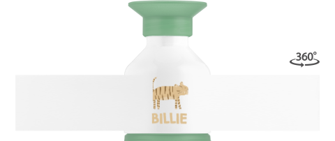 Dopper waterfles met tijger en naam