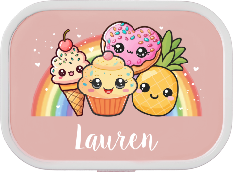 Mepal broodtrommel Campus met naam en Kawai