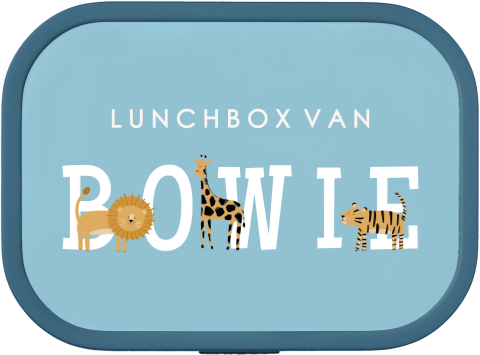 Mepal lunchbox Campus met jungledieren en naam