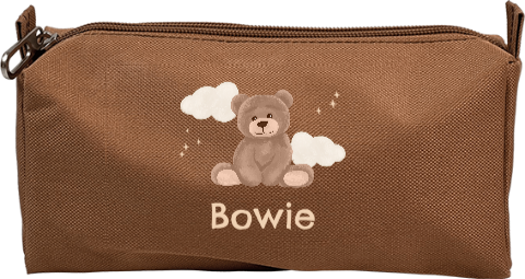 Etui met lief beertje en naam